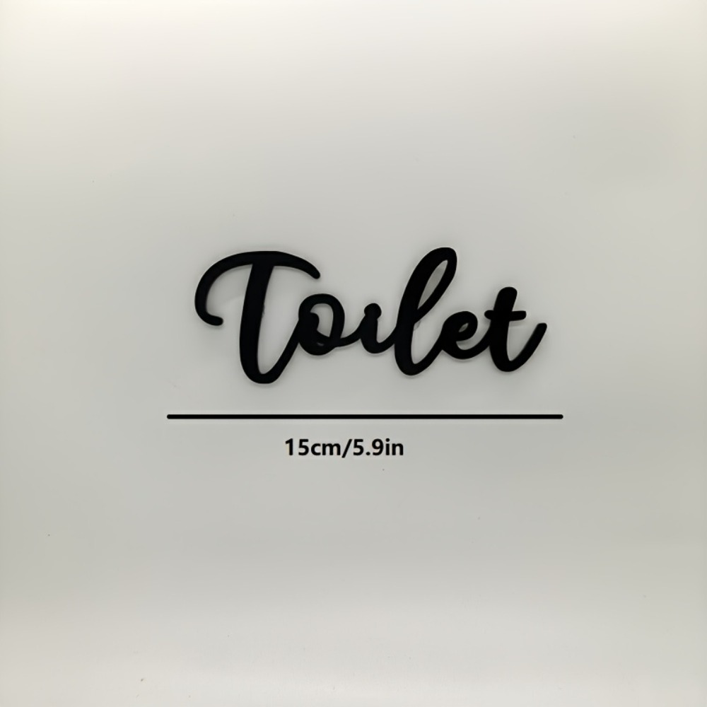 Home Bathroom Door Signs - CIFBUY Nowoczesna Plastikowa Tabliczka z Literami,