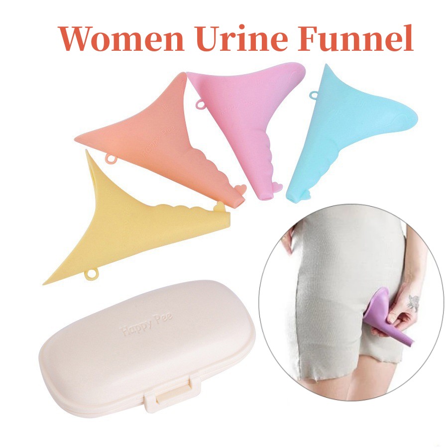 Home Bathroom With Urinal - Silikonowy damski pisuar na zewnątrz podróżny
