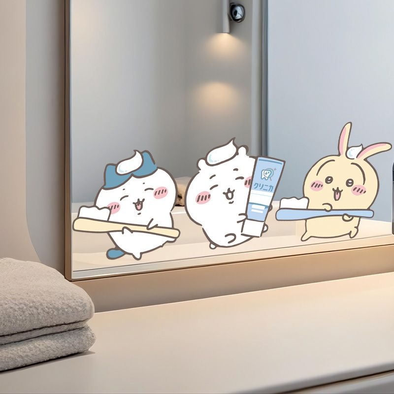 Naklejki na lustro Hot Chiikaw – Bathroom Home Improvement recenzja i cena