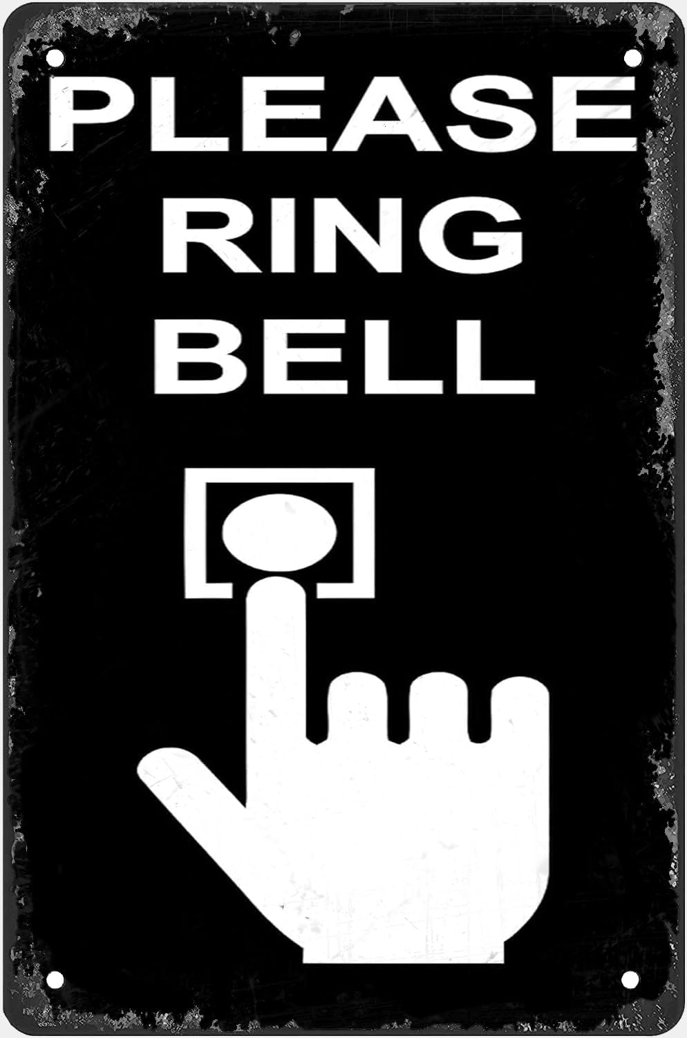 Please Ring Bell Tin Sign Plaq – Home Bathroom Door Signs recenzja i cena