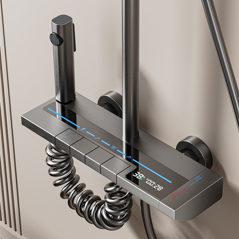 Zestaw prysznicowy z cyfrowym  – Bathroom Home Improvement recenzja i cena