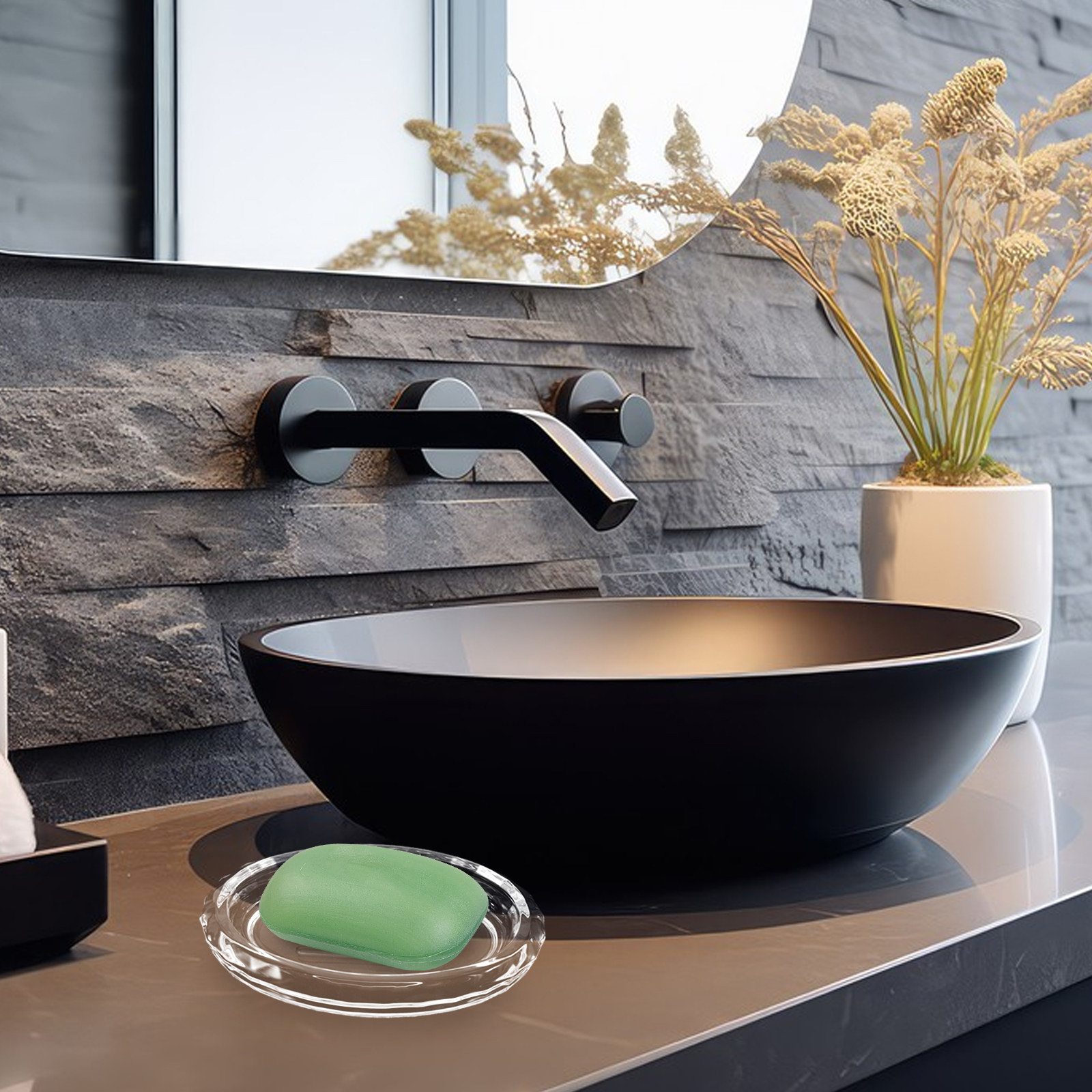 2 sztuki wysokiej jakości prze – Glass Soap Dish recenzja i cena