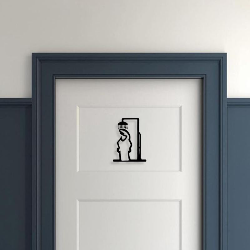 1 SZT. Minimalistyczny Metalow – Home Bathroom Door Signs recenzja i cena