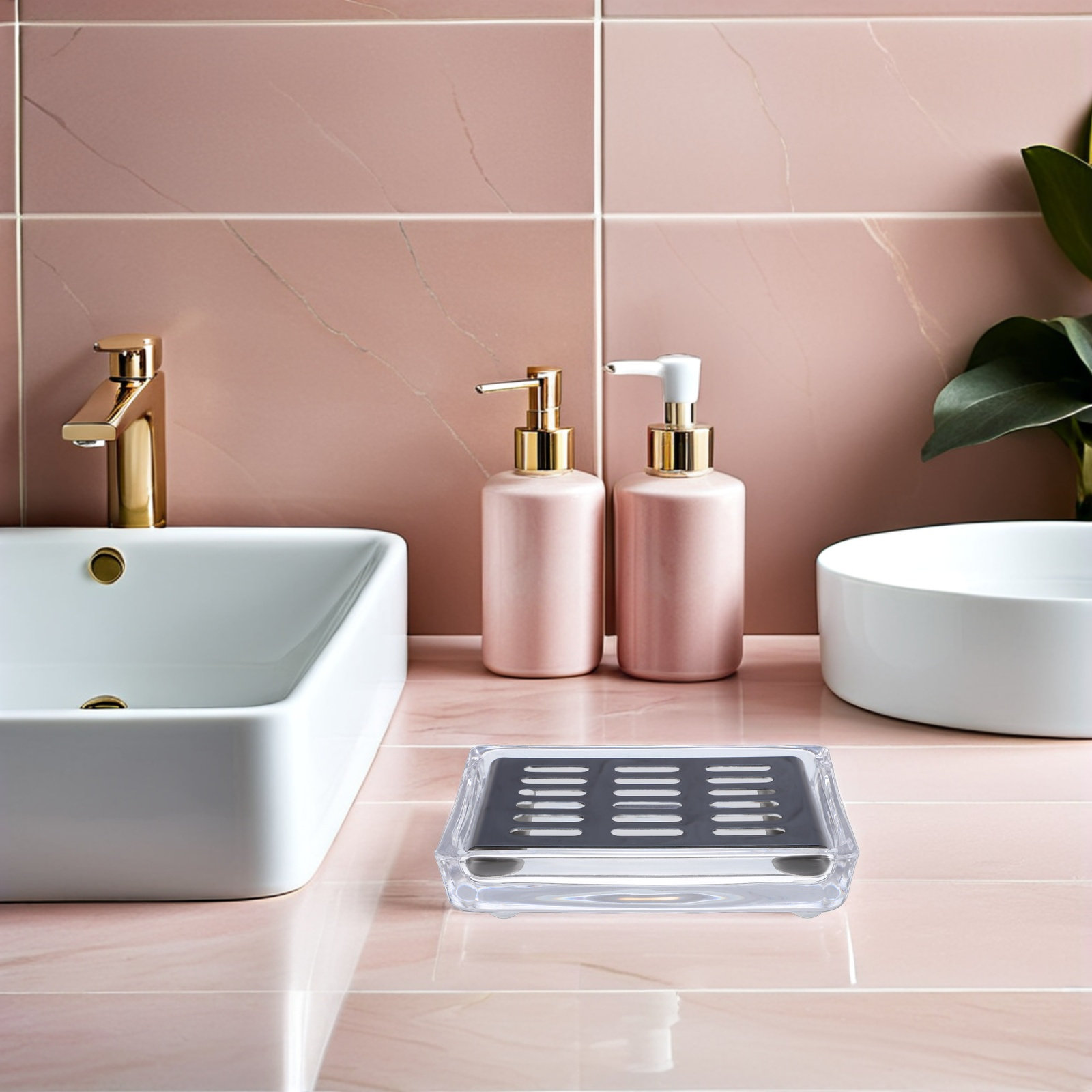 Prostokątna szklana mydelniczk – Glass Soap Dish recenzja i cena