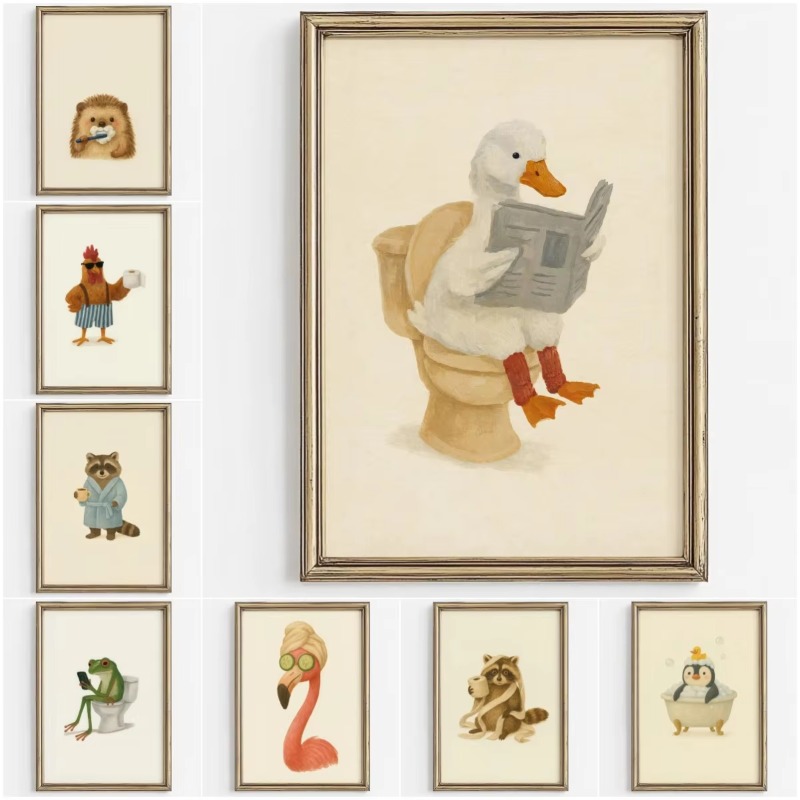 1 szt. Bezramowy, uroczy plaka – Home Bathroom Pictures recenzja i cena