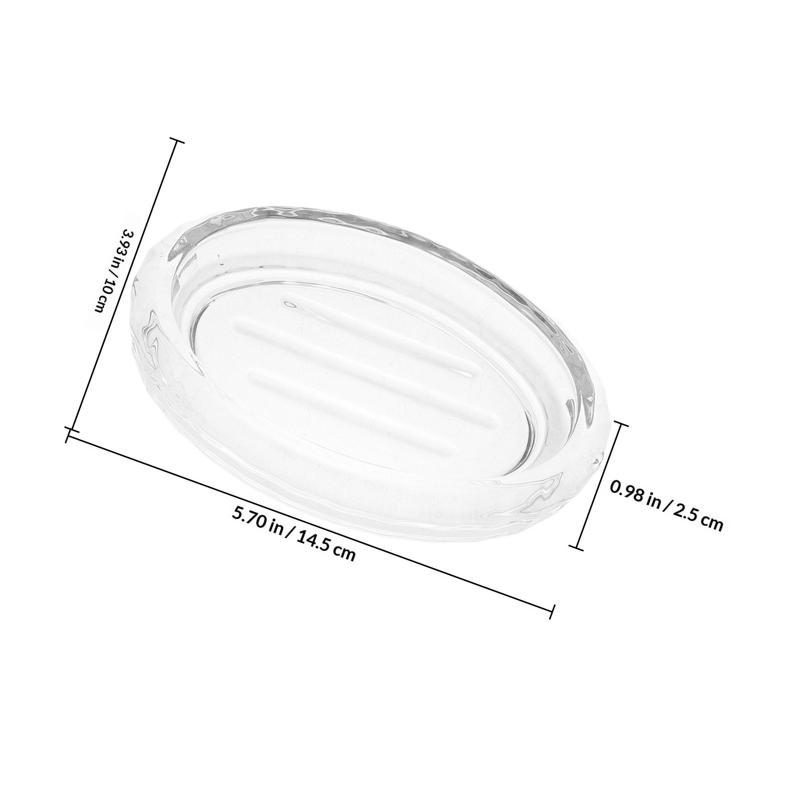 2 szt. przezroczystych szklany – Glass Soap Dish recenzja i cena