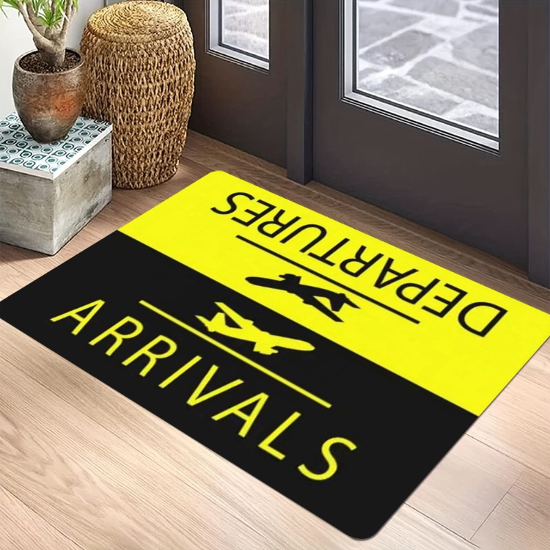 Dywanik z motywem lotnictwa -  – Home Bathroom Door Signs recenzja i cena