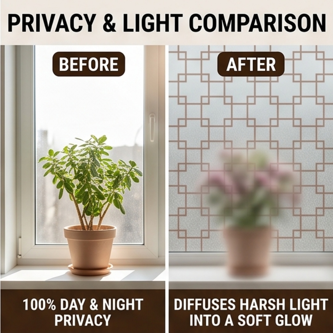 Orientalna kratkowana folia ok – Home Bathroom Window recenzja i cena