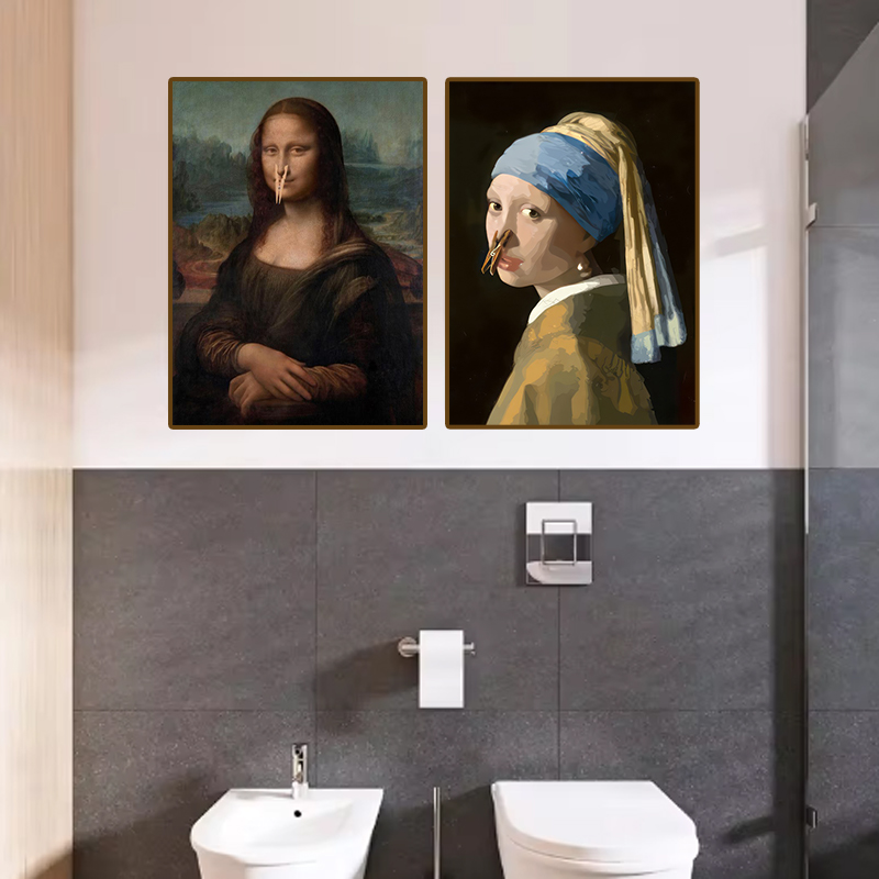 1 szt. Zabawny Abstrakcyjny Wy – Home Bathroom Pictures recenzja i cena