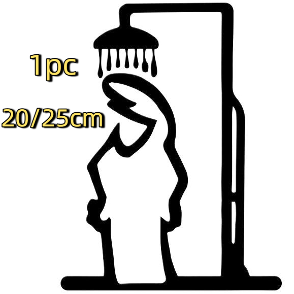 Czarna Figurka Pod Prysznic De – Home Bathroom Door Signs recenzja i cena