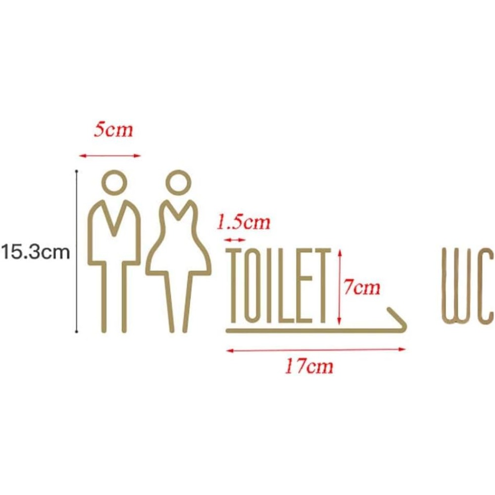 Samoprzylepna mosiężna tablicz – Home Bathroom Door Signs recenzja i cena