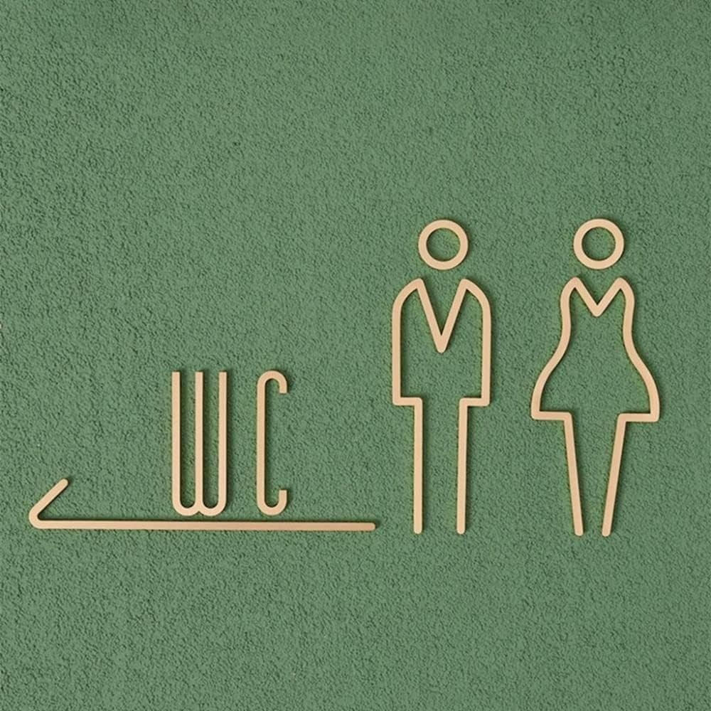 Samoprzylepna mosiężna tablicz – Home Bathroom Door Signs recenzja i cena