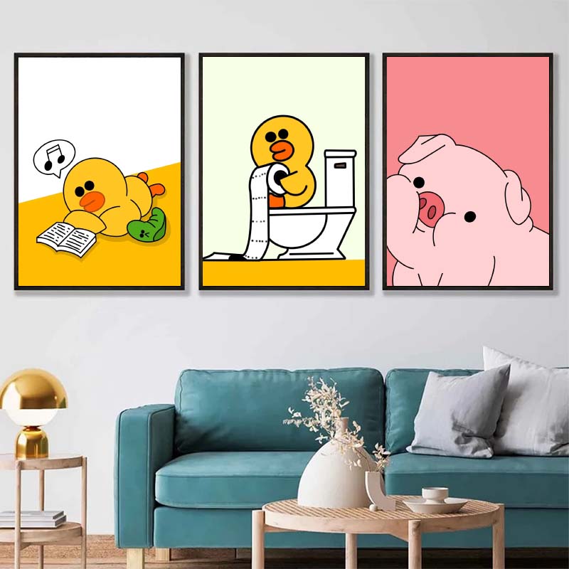 1 szt. Bezramowy Śmieszny Meme – Home Bathroom Pictures recenzja i cena